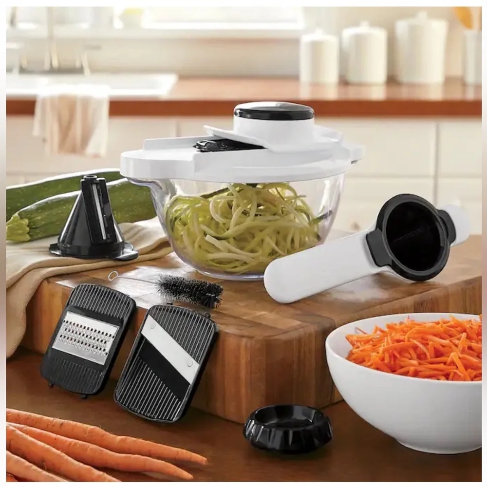 THE ELITE 5-IN-1 MANDOLINE & SPIRLALIZER 11-PIECE SET SEALED (NEW WITH TAGS)